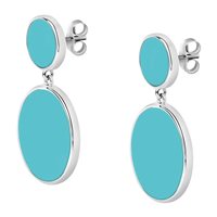 Orecchini Morellato Donna Perfetta in Argento Pasta di turchese SALX04